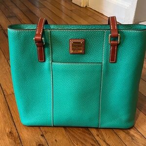 Dooney & Bourke Teal Leather Tote